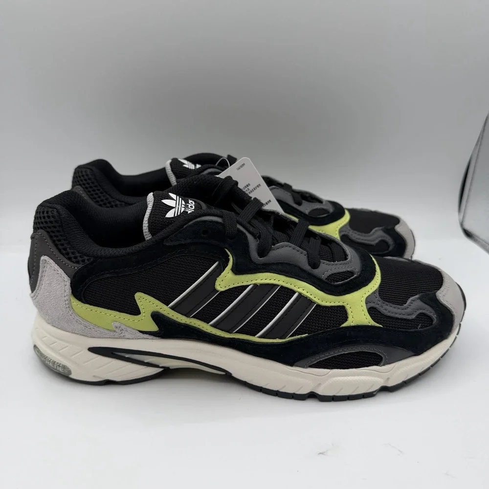 Adidas Temper Run‎ Running Shoes Mens 9.5 Core Black/Glow Sneakers F97209